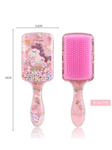 5 Pieces/Girls' Fashion Children's Cartoon Bubble Ball Square Transparent Comb, Smooth Comb, Home Hairdressing Salon Comb, Hair Massage Comb Bubble Ball Comb, Tip Tail Comb, Fixed Hair Mouse Comb, Sub Edge Pulling Control Brush, 200ml Multi-Function High-Pressure Continuous Spray Bottle Spray Supplement Spray Bottle Travel Makeup Bottle Independent Bottle, The Best Personalized Gift For Your Girl And Prince