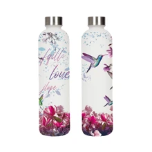 1pc 1000ml/33OZ Capacity Metal Cap Plastic Water Bottle, Fashion Design, Multiple Patterns Available, 3D Printing Technology Provides Stereoscopic Effect, Portable And Durable, Suitable For Outdoor Sports, Fitness, Parties, Travel, Holiday Gifts, Etc.
