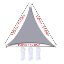 矩形遮阳帆,防水,98%紫外线防护,方形/三角形遮阳篷,适用于庭院、花园、游泳池、户外露营 - 彩色 - 查看 50