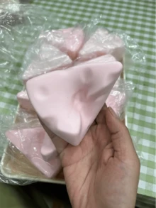 New Soft Pink Big Cheese Scented Squishy Slow Rising Triangle Cake Squeezing Toy - Nhiều màu - Xem 4