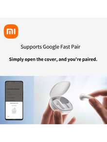 Xiaomi Redmi Buds 4 Lite Black, Wireless Earbuds, Noise Cancelation, 20Hr Battery Life, IPX4 Water Resistance, 12mm Dynamic Driver, Lightweight, Google Fast Pair, Media Control, Compatible With Cellphones - Black - View 11