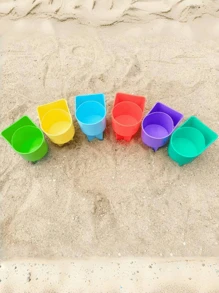 1 pieza Soporte con bolsillo para vasos de playa, soporte multifuncional para vasos de arena apto para bebidas, teléfonos móviles, gafas de sol, llaves, accesorios de playa, posavasos