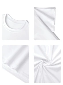 Camiseta de manga corta con cuello redondo y estampado gráfico novedoso para niñas preadolescentes, top de verano