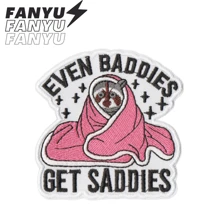 Même les méchants ont des coups de blues. Patch brodé amusant et cool d'aventure de bande dessinée punk rock pour vêtements, accessoires, réparation d'été et scolaire. Matériel de couture, broderie, à repasser pour vêtements, vestes, sacs, chaussures.