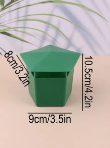 1pc Solid Color Snail Trap, Simple Green Pest Control Snail Box For Garden