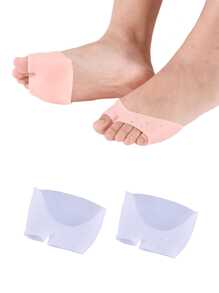 1Pair Unisex White Honeycomb Breathable Silicone Foot Protector Anti-Friction Cushion Pads,Silicone Forefoot Pad Half Insole, Breathable & Elastic Insoles,Anti-Wear Foot Cushions, Forefoot Cushioning Shoe Supports For Women And Men,Toe Separator,Foot Care,Outdoor,Travel,Travel Accessories,Heels,Toe Protector