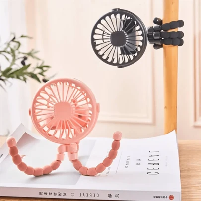 SOKANY Portable Octopus Mini Fan. 4-In-1 Small Fan, Can Be Hung/Handheld. USB Powered, 3 Wind Speed Adjustable, Long Battery Life, Lightweight & Portable. Compatible With Various Tripods, Can Be Placed In Different Shapes. Suitable For Desk, Cart, Handheld And Other Scenarios. An Essential Summer Travel Cooling Accessory.