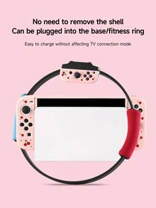 波尔卡圆点和樱桃印花 Switch 保护壳，兼容 NS/OLED/Lite、Switch 游戏机配件，全套套装包括收纳袋、卡槽底座盖，是兼容 Switch 玩家的最佳礼物 - 多色 - 查看 11