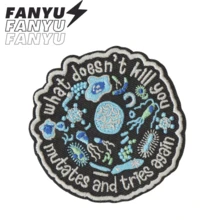 那些杀不死你的会变异并卷土重来——朋克摇滚卡通冒险趣味酷炫贴片，DIY缝纫刺绣熨烫贴花装饰，适用于服装、夹克、背包、鞋子、帽子 - 彩色 - 查看 2