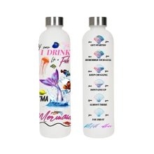 1pc 1000ml/33OZ Capacity Metal Cap Plastic Water Bottle, Fashion Design, Multiple Patterns Available, 3D Printing Technology Provides Stereoscopic Effect, Portable And Durable, Suitable For Outdoor Sports, Fitness, Parties, Travel, Holiday Gifts, Etc.