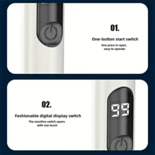 SOKANY 便携式电动鼻毛修剪器，Type-C充电接口，LED显示屏，不锈钢刀片，可拆卸可水洗。小巧便携，电池续航时间长，适用于修剪鼻毛、眉毛和耳毛。时尚中性设计。 - 彩色 - 查看 9