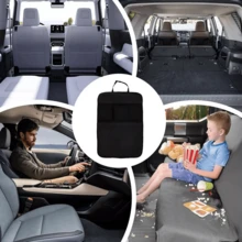 后座汽车收纳袋，汽车收纳垫，后座收纳袋，带桌架，适用于旅行配件 - 彩色 - 查看 6