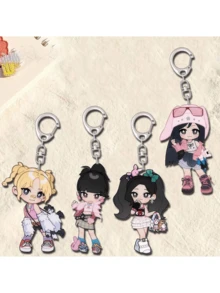 Aespa Acrylic Keychain Pendants, Backpack Hangers, School Supplies Gift For Students - Multicolor - View 11