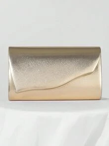 European And American Fashionable Simple Dinner Clutch Bag, Made Of High-Quality PU, Elegantly Designed For Noble Women, Single Chain Shoulder Bag And Crossbody Bag, Essential Wedding Items,Perfectly Matching With Graduation Dress, Prom Dresses