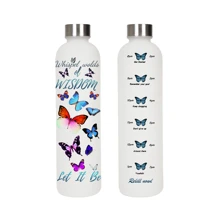 1pc 1000ml/33OZ Capacity Metal Cap Plastic Water Bottle, Fashion Design, Multiple Patterns Available, 3D Printing Technology Provides Stereoscopic Effect, Portable And Durable, Suitable For Outdoor Sports, Fitness, Parties, Travel, Holiday Gifts, Etc.