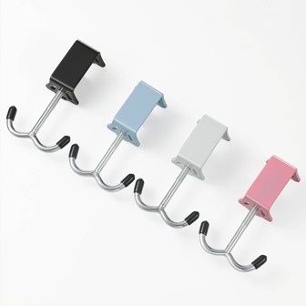 Desk Bag Hook Iron Double Hooks For Under Table Purse Hook Adjustable Thickness For Table For Headphones Keys Umbrellas Schoolbag,Home Doration Storage, Suitable For Kitchen, Office, School And Other Scenes