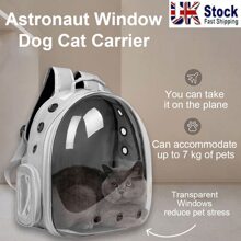 Astronaut Window Dog Cat Pet Travel Bag For Puppy Keep Carrier Breathable Transparent Backpack