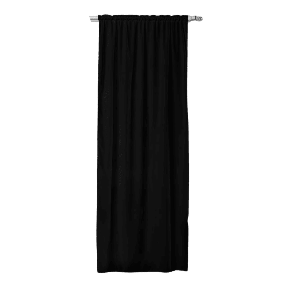 Room Separator Curtain 0.90 Width X 2.05 Height - 黑色 - 查看 1