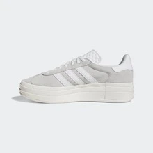 Gazelle Bold Shoes, Casual Athletic Platform Shoes For Women, HQ6893, Grey Two / Cloud White / Core White - 灰二/雲白/芯白 - 查看 8