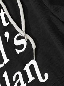 New Men's Letter Print Knit Loose Fit Shorts