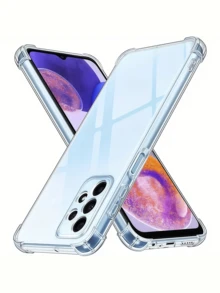 1 件透明防摔手机壳，适用于三星/苹果/红米/OPPO 智能手机，透明防摔手机壳，手机壳，手机保护套，手机壳，手机皮套，4 角防摔手机壳，透明手机壳，简约手机壳，纯色手机壳，透明手机壳，TPU 防摔手机壳（军用级防摔）防水防震防刮 - 無色 - 查看 6