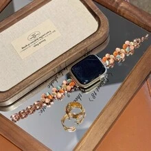 Nieuwe Cat Eye Stone armbandband compatibel met 38/40/41/42/44/45/46/49mm bandband Ultra/S10/9/8/7/6/5/4/3/2/1