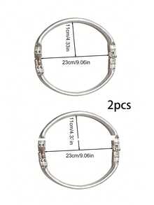 Multiple Sizes Of Cloud Shaped, Circular Aluminum Clips, Luggage Hardware Hinge Clips, Cloud Bag Brackets, Woven Bag Mouth Clips, Gold Bag Clips For Women's Gifts - Silver - View 8