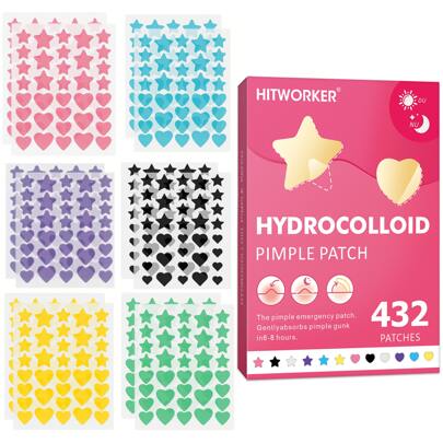 432 Count Acne Patch, Covering Acne And Blemishes, Acne Patch Covers Acne And Blemishes, Facial And Skin Spot Stickers, Suitable For Party Performances, Halloween Gifts