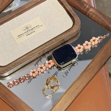 Nieuwe Cat Eye Stone armbandband compatibel met 38/40/41/42/44/45/46/49mm bandband Ultra/S10/9/8/7/6/5/4/3/2/1