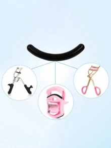 30片装硅胶睫毛夹替换垫，柔软黑色气垫条，适用于通用睫毛夹，化妆品，价格实惠，家居装饰，梳妆台，旅行，卧室，化妆配件，睫毛夹，经济实惠，圣诞礼物，化妆品，化妆工具，便宜，礼物，女士礼物，圣诞礼物 - 黑色 - 查看 6