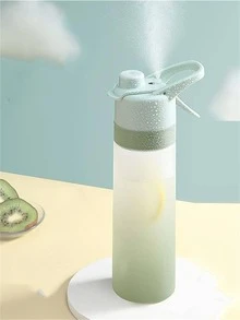 1 个 22 盎司/650 毫升渐变喷雾运动水瓶，带喷雾器，采用 PC 材料制成，便携式渐变喷雾水杯，便携式水瓶带空气喷雾翻盖，无需充电 - 非常适合办公室、学校、健身房、徒步旅行和户外活动 - 冷却喷雾功能 - 返校必备 - 彩色 - 查看 13