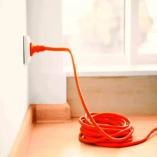 Alargador Eléctrico de Alta Potencia con Fuente de Alimentación para Hogar 3/5/10/15/20 metros Potencia para Herramientas Pesadas y Viajes - Naranja - Ver 8