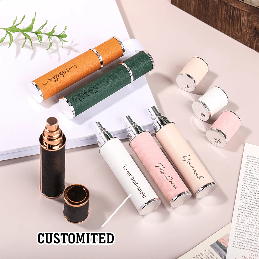 Leather Perfume Bottle, Bridesmaid Name Perfume Bottle, Customized Travel Perfume Bottle, Personalized Perfume Spray, Unique And Practical Bride Party Gift Ideas