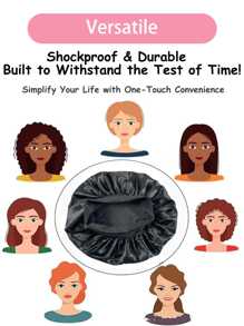 Silk Bonnet For Sleeping, Satin Hair Bonnets, Soft Elastic Band Silk Sleep Cap, Silk Hair Wrap For Curly Hair, Adjustable Strap, Silky Feel, Hair Protect Cap, Women's Birthday Gift, Satin Cap, Wear Resistant, Adjustable Cap, Sleep Cap, Bowknot Cap For Women & Men Hair Bonnet Shower Towels For Beaty Salon, Hotel Sports,Home Essentials, Towel, Skin Care