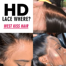 Uveous 200 Density Put On And Go 13x4 Lace Front Wigs Human Hair Straight HD Transparent Lace Front Human Hair Wigs For Women Glueless Wigs Human Hair Pre Plucked With Baby Hair 30 34 Inch - Natural Black - 查看 5