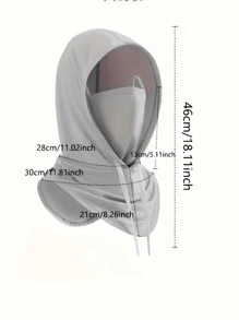 1pc 3-In-1 Hat, Scarf, Face Mask, Unisex, Face Cover, UV Protection, Breathable, Long Neck Warmer Suitable For Cycling, Motorcycling, Fishing