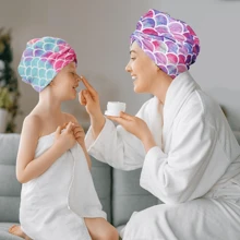 3 Packs Girls' Microfiber Towels, Suitable As Children's Gift - Soft & Absorbent, Quick Drying, Good For Girls' Hair Wraps & Turbans, Anti-Frizz, Ideal For Thick Curly Long Hair