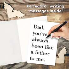1pc Father's Day Card: Dad, You've Always Been Like A Father To Me - Funny Father's Day Card, Unique Father Day Cards Gifts For Men, Thanksgiving Day Birthday Card Festival Card Christmas Day Card For Father,Back To School,School Supplies
