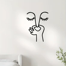 1pc Humor Metal Wall Art - Perfect For Decorating Bathroom, Bedroom, Living Room | Unique Iron Hanging Plaque | Ideal Gift