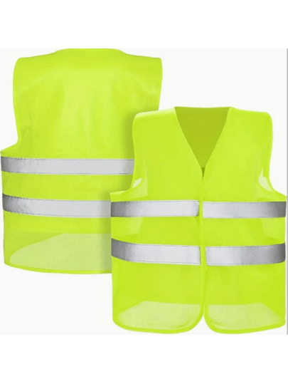 2 Packs High-End Reflective Clothing Construction Construction Garden Sanitation Traffic Reflective Vest Construction Site Duty Multi-Pocket Reflective Vest High Visibility Vest; Batch Reflective Mesh Vest; Suitable For Men And Women To Work, Ride And Run; Neon Color.