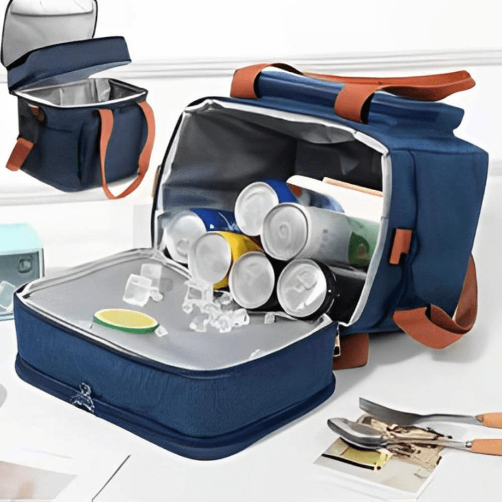 Bolsa Termica Expansível De Grande Capacidade Para Piquenique Adequado Para Viagens Ao Ar Livre Na Praia