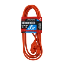 Alargador Eléctrico de Alta Potencia con Fuente de Alimentación para Hogar 3/5/10/15/20 metros Potencia para Herramientas Pesadas y Viajes - Naranja - Ver 3