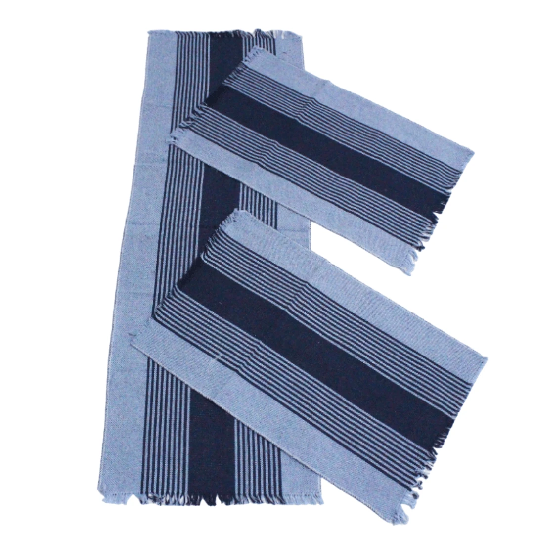 Kitchen Rug And Runner Kit 3-Piece Plain Decoration Set - Baby Blue - View 1