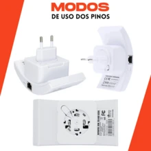 Repetidor Amplificador De Sinal Wifi 600/mbps Ultra Rápido sinal forte - Entrada do Brasil (127V) - Visão 8