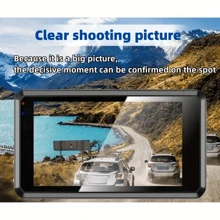 1296P Dual Drive Recorder, Equipped With 3-Inch IPS LCD Screen, Compatible With Front And Rear Cameras, Night Vision Function, 170° Wide-Angle Lens, Built-In G Sensor, Loop Recording Function, 24-Hour Parking Monitoring Mode, Easy Suction Cup Installation, 32GB Memory Card Included, Compatible With All Car Models - Car Accessories