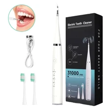 Cepillo de dientes eléctrico inteligente, limpiador de dientes con 2 cabezales de cepillo, 1 cabezal mate, 5 modos de limpieza, para cuidado bucal diario, carga USB, adecuado para uso doméstico/de viaje, batería de 500 mAh