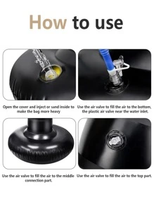 1.2m Inflatable Punching Bag - Ideal For Karate/Taekwondo & Daily Boxing Training. Features Water/Sand Filling, Durable PVC Material. Perfect Unisex Gift For Everyday Use