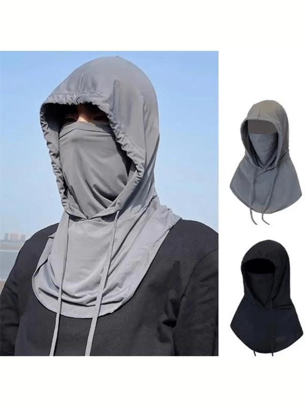 1pc 3-In-1 Hat, Scarf, Face Mask, Unisex, Face Cover, UV Protection, Breathable, Long Neck Warmer Suitable For Cycling, Motorcycling, Fishing