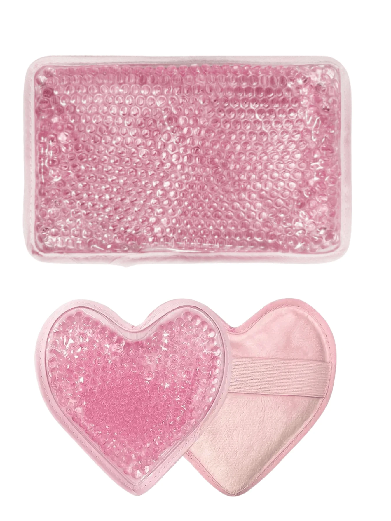 2pcs Hot And Cold Gel Bead Ice Packs-Reusable Cold Wrap, Cold Compress & Heating Pad,With Gel Bead & Soft Plush Backing Ice Wrap Gel Ice Packs Stay Cold Longer