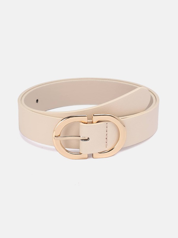1pc Women's Multicolor PU Leather Double D-Ring Buckle Fashion Belt, Suitable For Everyday Use Fall, Autumn, Halloween